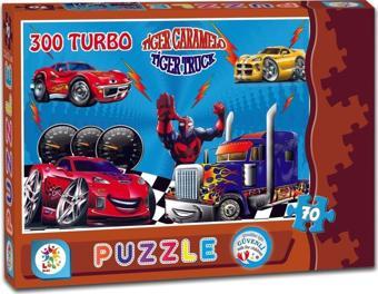 LC7145 TURBO TAŞITLAR 70 PARÇA KUTU PUZZLE