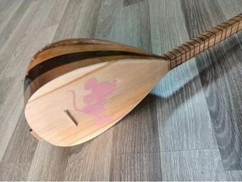 İDOL MÜZİK ALETLERİ Cura Pembe Mickey Mouse Desenli Tam Set Çocuk Sazı