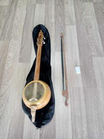 İDOL MÜZİK ALETLERİ Kemane Profesyonel Kalite Gitar Burgulu Kabak Kemane