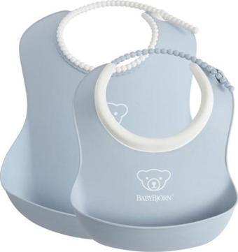 BabyBjörn Yumuşak Plastik Mama Önlüğü Seti / Powder Blue
