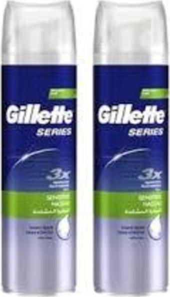 Gillette Series Hassas Cilter Için Tıraş Köpüğü 250 Ml X 2 Adet