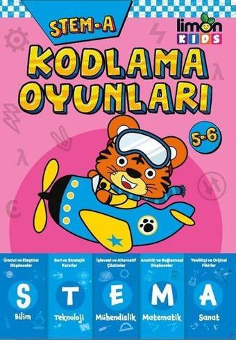 STEM-A 5-6 Yaş Kodlama Oyunları - Kolektif  - Limonkids