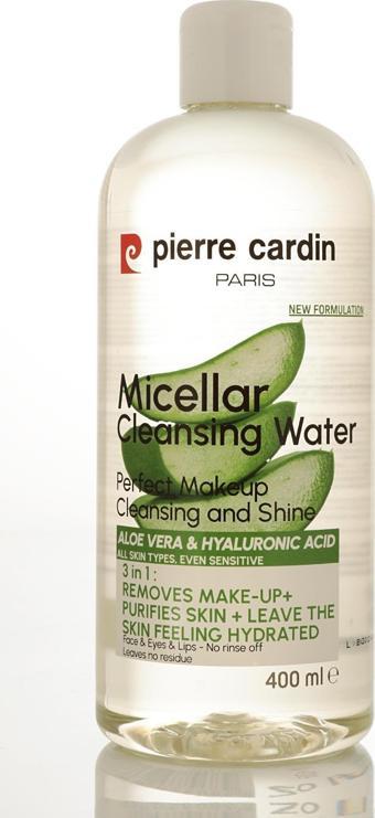 Pierre Cardin Gently Cleansing Micellar Water with Aloe Vera & Hyaluronic Acid-Makyaj Temizleme Suyu 400 ml