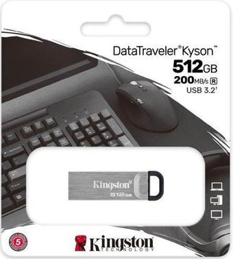 Kingston DataTraveler Kyson DTKN/512GB 512 GB Flash Bellek