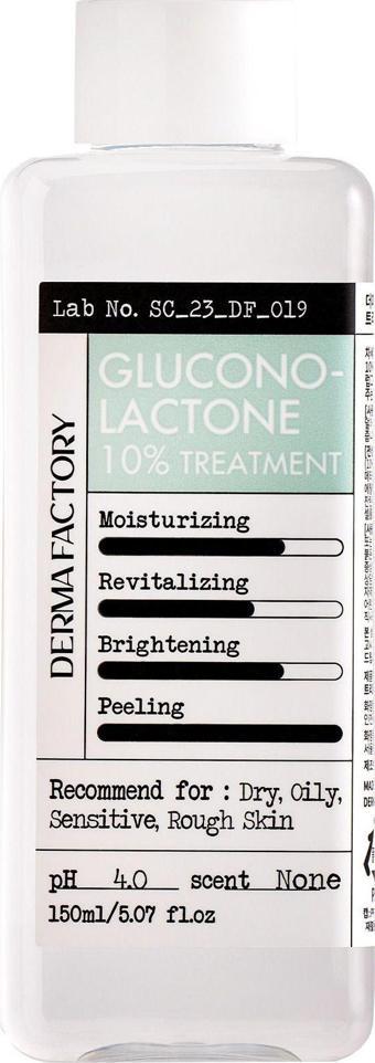 Derma Factory %10 PHA Gluconolactone İçeren Asitli Tonik Derma Factory Gluconolactone Treatment