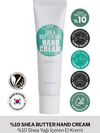 Derma Factory %10 Shea Yağı İçeren Yoğun Nemlendirici El Kremi Derma Factory Shea Butter Hand Cream 30ml