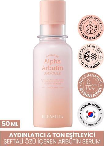 Elensilia Aydınlatıcı, Sıkılaştırıcı Arbutin Serum ELENSILIA Radiance Alpha Arbutin Ampoule 50ml