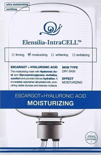 Elensilia Escargot + Hyaluronik Asit Yoğun Nemlendirici Yaprak Maske Intracell Hyaluronic Acid Mask