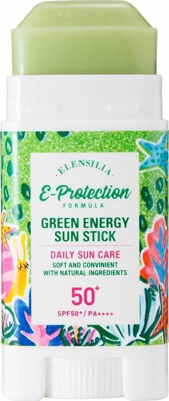 Elensilia Makyaj Üzerine Uygulanabilen Stick Güneş Kremi Spf 50+ Pa++++ Green Energy Sun Stick