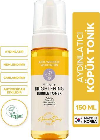 Grace Day 4 Işlevli Köpük Tonik Aydınlatıcı Ve Nemlendirici Brightening Bubble Toner 150 Ml