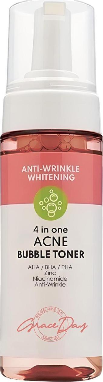 Grace Day Akneli Ciltlere Özel Köpük Tonik Vegan GRACE DAY All In One Acne Bubble Toner AHA/BHA 150 ml