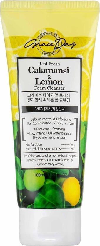 Grace Day Kalamansi Ve Limon Özü Ile Yağ Dengeleyici Temizleyici Köpük Calamansi Lemon Foam Cleanser