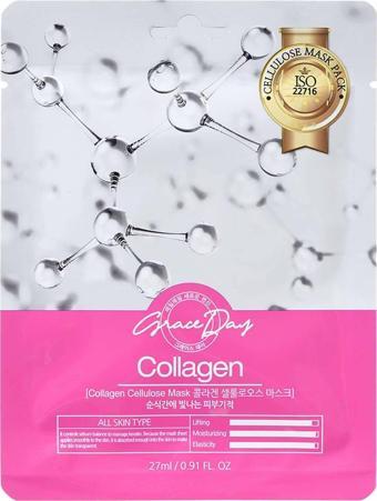 Grace Day Kırışıklık Karşıtı Kolajen Selüloz Maske Collagen Mask