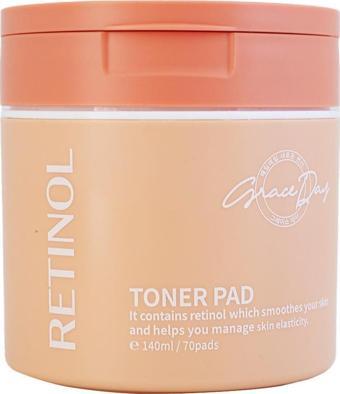 Grace Day Retinol ve Bakuchiol İçeren Tonikli Ped Grace Day Retinol Toner Pad 70 adet