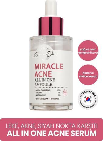 Grace Day Salisilik Asit ve AHA PHA Akne Leke ve Siyah Nokta Bakım Serumu GRACE DAY Miracle Acne Ampoule 50 ML