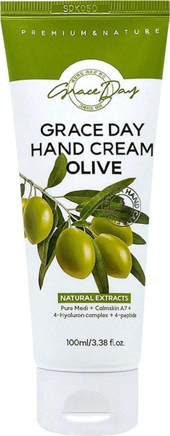 Grace Day Zeytinyağı İçeren Nemlendirici Vegan El Kremi Grace Day Hand Cream Olive 100ml