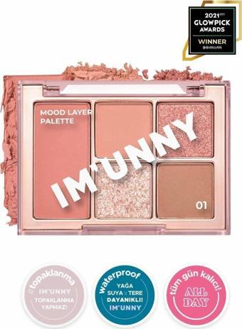 Im Unny 5 Li Allık Ve Far Paleti Mood Layer Palette (#01 Daily Mood)