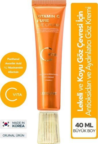 Lebelage C Vitamini ve Ascorbic Acid İçeren Leke ve Koyu Halka Karşıtı Göz Kremi Lebelage Eye Cream 40 ml