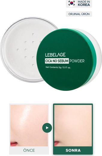 Lebelage Centella Içeren, Yağlanma Karşıtı Ve Makyaj Sabitleyici Toz Pudra Cica No Sebum Powder