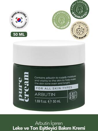 Lamelin Arbutin İçeren Leke ve Yüz Bakım Kremi Lamelin Arbutin Pure Cream 50 ml