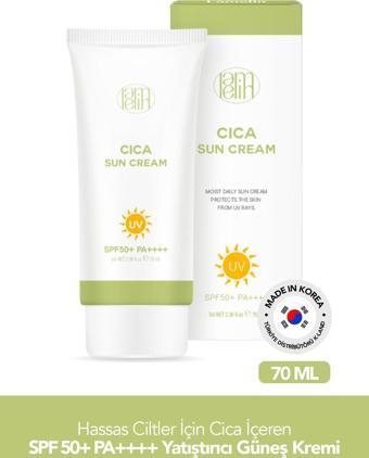 Lamelin Cica İçeren Hassas Ciltler İçin Yatıştırıcı Güneş Kremi Lamelin Cica Sun Cream Büyük Boy 70ml