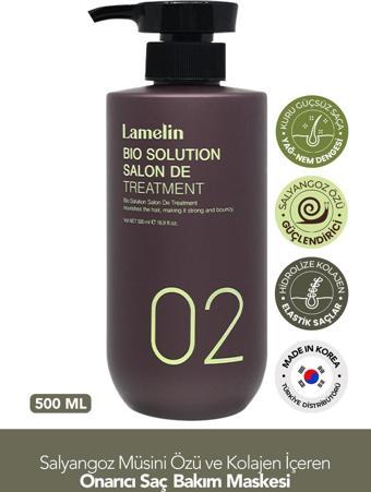 Lamelin Collagen İçeren Onarıcı Saç Bakım Maskesi Lamelin Bio Solution Salon Treatment 500 ml