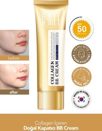 Lamelin Kolajen İçeren Doğal Kapatıcılık Sağlayan Nemlendirici SPF 50 + PA ++++ Lamelin Collagen BB Cream