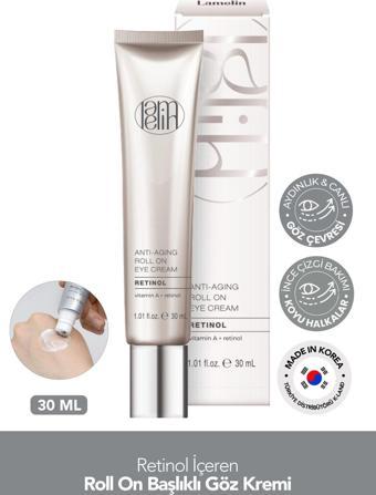 Lamelin Milia ve Leke Karşıtı 3'lü Masaj Başlıklı Retinol Göz Kremi Lamelin Roll On Retinol Eye Cream