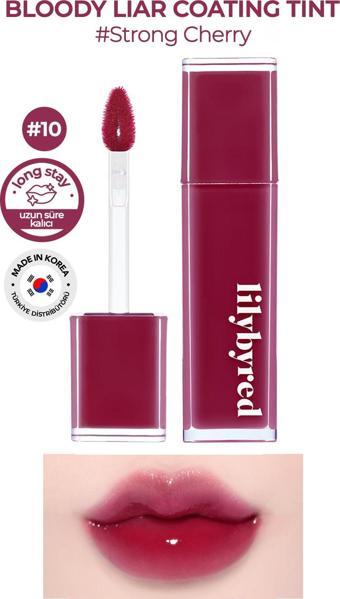 lilybyred Ekstra Parlak ve Nemli Ruj Lilybyred Bloody Liar Coating Tint