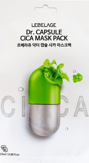 Lebelage Yatıştırıcı Kapsül Centella Asiatica Kağıt Maske LEBELAGE Dr. Capsule Cica Mask Pack