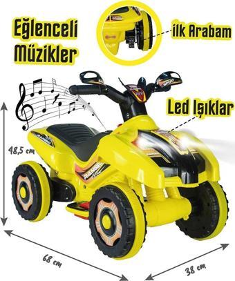 Pratikko Led Işıklı Müzikli Akülü Atv