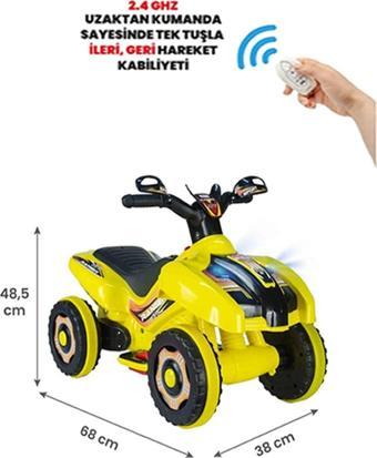 UJ Toys Kumandalı Akülü Araba 6 Volt 2-4 Yaş