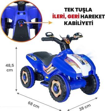 UJ Toys Led Işıklı Müzikli Akülü Atv Akülü Motor