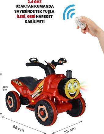 UJ Toys Thomas Kumandalı Akülü Tren Atv 2-4 Yaş Çocuklar Için