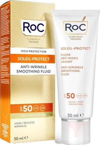 Roc Soleil-Protect Anti-Wrinkle Kırışıklık Karşıtı Likit Güneş Kremi 50 Faktör 50ML