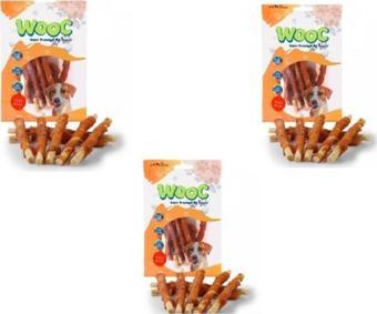 Wooc Tavuk Sargılı Sütlü Stick Köpek Ödülü 80 Gr X 3 Adet