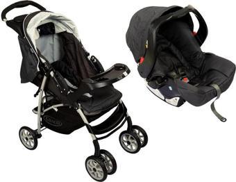 Graco Mirage Plus Travel Sistem Bebek Arabası Charcoal