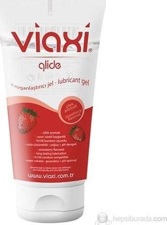 Viaxi Su Bazlı Glide Kayganlaştırıcı Jel Çilek Aromalı 100 ML Su Bazlı