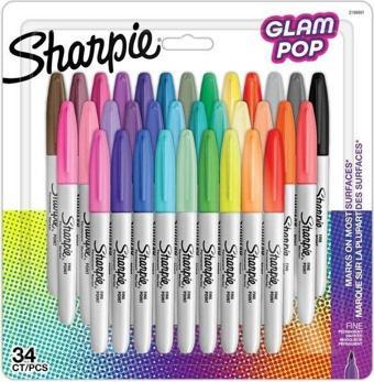 Sharpıe Fine Glam Pop Permanent Markör 34Lü Bls