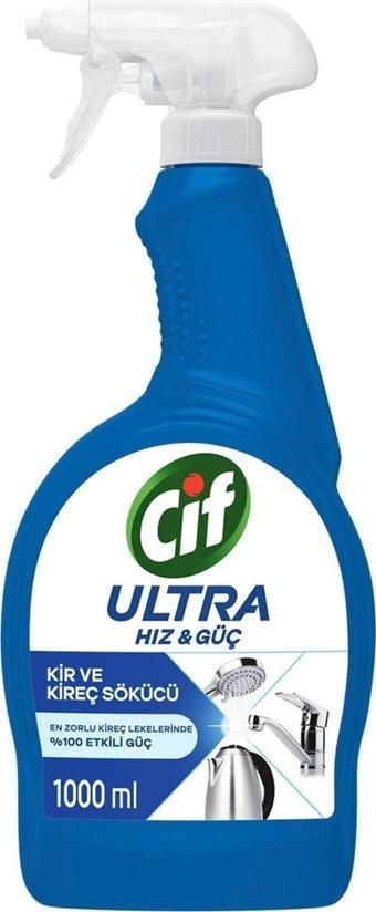 Cif Ultra Hız & Güç Kireç Sökücü Sprey 1000 ml