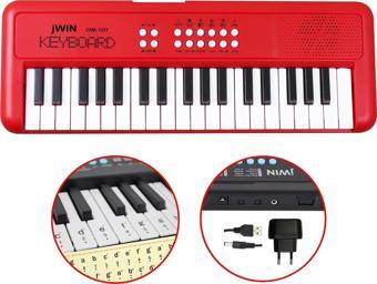 Jwin CMK-1237 37 Tuşlu Elektronik Org (Etiket. Adaptör Hediye) - Kırmızı