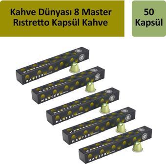 Kahve Dünyası 8 Master Rıstretto Kapsül Kahve x 5 Adet