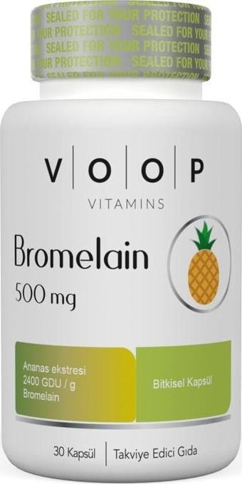 Voop Bromelain 500 Mg Ananas 30 Bitkisel Kapsül