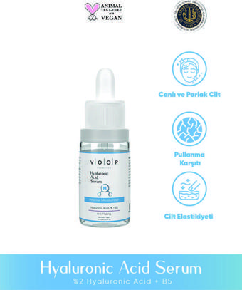 Voop Hyaluronik Asit Serum - 10 ml Derinlemesine Yoğun Nemlendirici Yüz Bakımı%2 Hyaluronic Acid B5