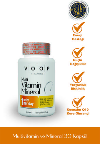 Voop Multivitamin Multimineral 30 Kapsül