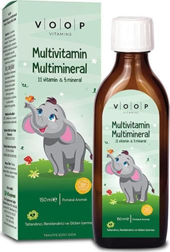 Voop Multivitamin Multimineral Şurup Portakal Aromalı 150 ml