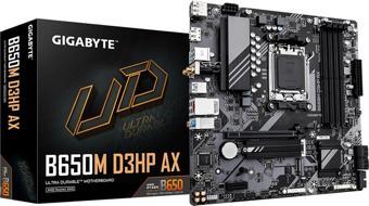 Gigabyte B650M D3HP AX AMD B650 AM5 DDR5 7600MHz (OC) HDMI/DP M.2 Wi-Fi RGB mATX Anakart