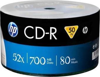 HP BOŞ CD-R 52X 700 MB 80 Min BOŞ CD 50'li Paket