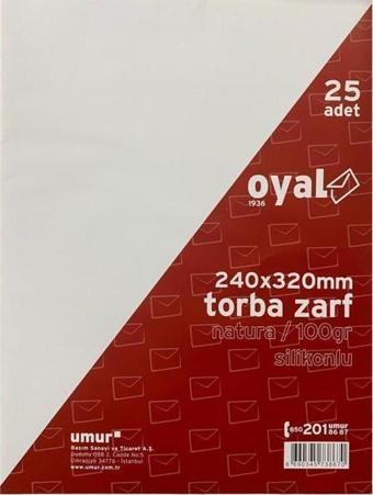 Oyal Torba Zarf Formula Silikonlu 24 X 32 Cm. 25'li 