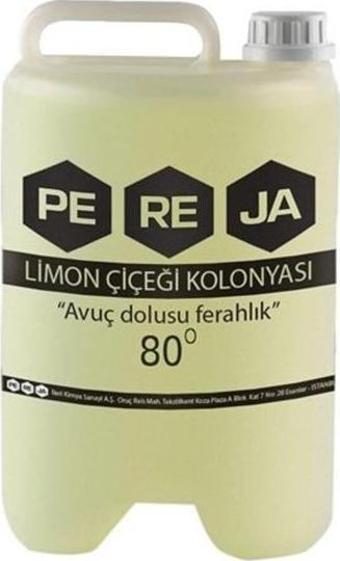 Pereja 5 Litre 80 Derece Limon Kolonyası